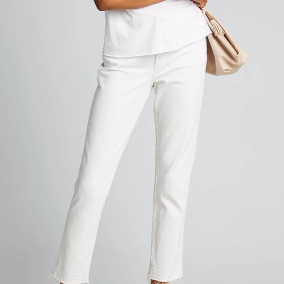 AMO White Distressed Jeans Denim - Picture 2 of 6